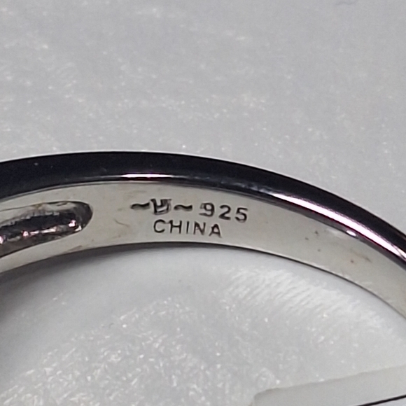 Vintage Sterling Silver JTV 925 Cubic Zirconia Women's Ring 7.3g Sz 11.5 NWT - Picture 3 of 10